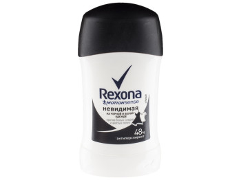 Антиперспірант-олівець Rexona Motionsense "Невидима на чорній і білій одежі" 48г 40мл
