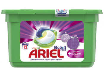 Капсулы для стирки Ariel Color Pods Все-в-1 + 12х25,2г