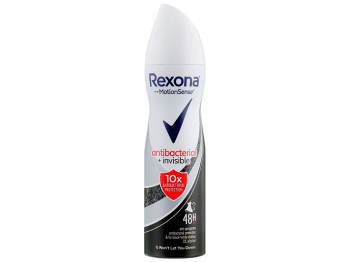 Антиперспірант аерозоль Rexona Motionsense Антібактеріал. і невидимий на чорн. і білому одягу 150мл
