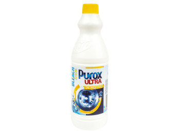 Отбеливатель жидкий хлорный Purox Ultra "Zitrone" лимон для белых тканей 1л