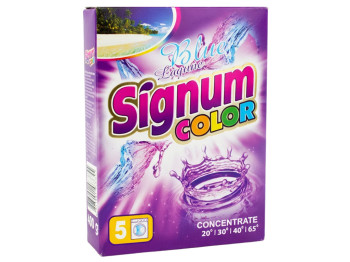 Пральний порошок для кольорової білизни Signum Color Blue Lagoon, 400 г