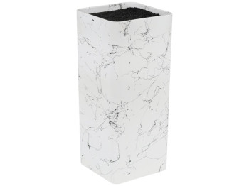 Подставка для ножей Marble, универсальная, пластик, 22,5×9,5см, цвет белый