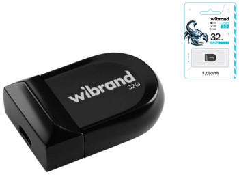 USB флеш-накопичувач Wibrand 32gb Scorpio Колір Чорний