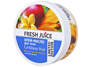 Крем-масло для тела Fresh Juice "Caribbean Fruit" Карибский фрукт 225 мл