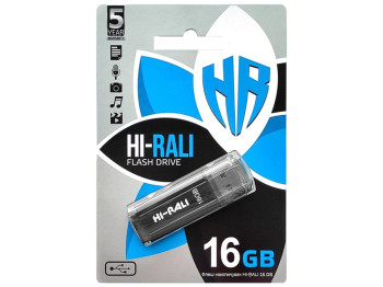 USB флеш-накопичувач Hi-Rali Stark 16gb, Чорний