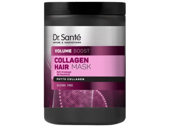 Маска для волосся Dr.Sante Collagen Hair Volume Boost, з фітоколагеном та зволожуючим комплексом, 1л