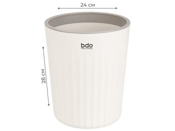 Корзина для мусора BDO, пластиковая, с фиксатором пакета, 24×28см