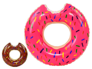 Круг для плавання "Пончик", 90 см, надувний, 2  види (ціна за 1шт)