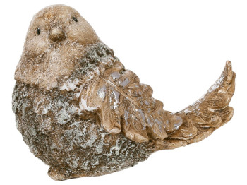 Фігура декоративна Пташка, кераміка, 12,5×7,5×9см, колір коричневий