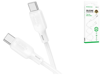 Кабель USB Borofone BX113 Silicone Type-C to Type-C 60W Цвет Белый