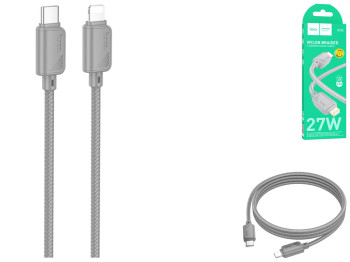 Кабель USB Hoco X113 Type-C to Lightning PD27W Колір Сiрий