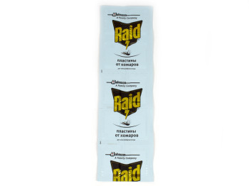 Пластини для фумігатора Raid від комарів 10шт 