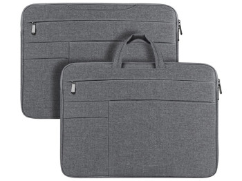 Сумка для ноутбука Dux Ducis LBTD Multi-Pocket Handbag, 15.5–16 дюймов, хлопок, цвет темно-серый