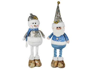 Фігура новорічна Santa Snowman, 60см, ноги-телескоп (ціна за 1шт)