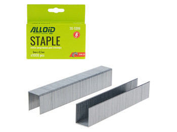 Скобы закаленные Alloid для степлера, тип 53, 6×0,7мм, 1000шт SG-5306