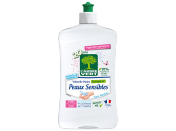 Гель для миття посуду й рук L’Arbre Vert Sensitive Skin, без запаху, 500 мл