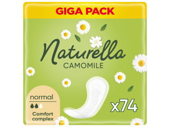 Прокладки щоденні Naturella Camomile Normal, з ароматом, 2 краплі, 74шт