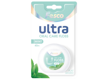 Зубная нить Fesco Ultra Fresh Clean Mint мятная 40 м