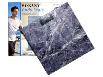 Весы напольные Sokany, до 180кг, 30х30см