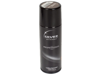 Спрей-фарба, що відновлює для гладкої шкіри Silver PRO (темно-коричневий колір) 200 мл