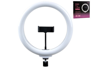 Лампа Fill Light DX-260, 10 Вт, 3000K-5000K, ABS пластик, 26см, 290×60×265мм, колір чорний
