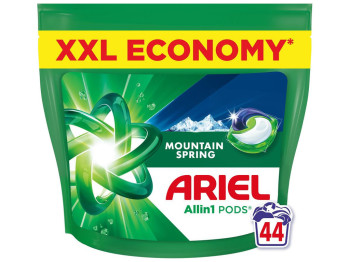 Капсули для прання Ariel PODS All-in-1, універсальні, Гірське джерело, 44шт