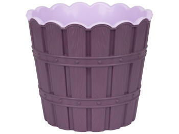 Горшок для цветов Violet House Bamboo Smart Violet, с внутренней вставкой, 1,2л, 8690071220579