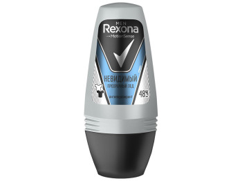 Дезодорант-антиперспірант кульковий Rexona Men Motionsense Невидимий Прозорий лід 50мл