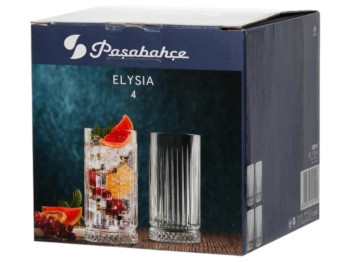 Набор стаканов высоких Pasabahce Elysia 445мл (цена за набор 4шт)