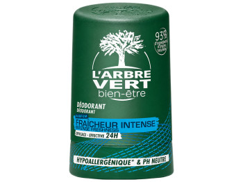 Дезодорант шариковый L’Arbre Vert Intense Freshness, с провитамином B5, 50 мл