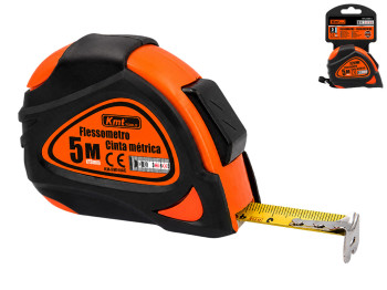Рулетка Kmt Tools, пластик, нержавіюча сталь, 5м×19мм