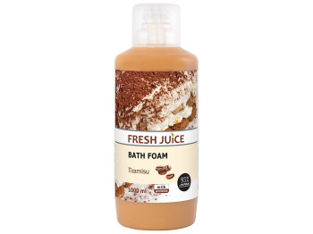 Пена для ванны Fresh Juice Тирамису, с протеинами молока и фруктовыми экстрактами, 1л
