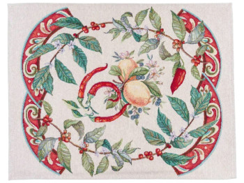 Серветка гобеленова Лимони з перцем Чилі, 37×49см