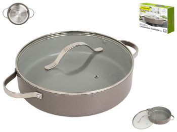 Каструля Maestro Shallow, з кришкою, 3,9л
