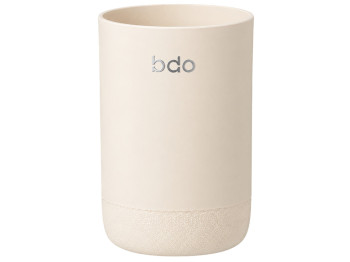 Стакан для зубных щеток BDO, полипропилен, 7,2×10 см, бежевый