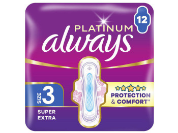 Гігієнічні прокладки Always Platinum Ultra Day&Night Duo, ароматизовані, 6 крапель, 12шт