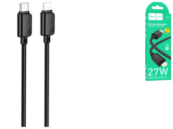 Кабель USB Hoco X113 Type-C to Lightning PD27W Колір Чорний