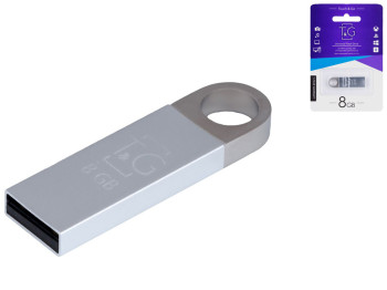 USB флеш-накопичувач T&G 8gb Metal 0.26 Колір Сталевий