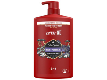 Гель-шампунь 3 в 1 Old Spice Night Panther, екзотичний аромат, 1л