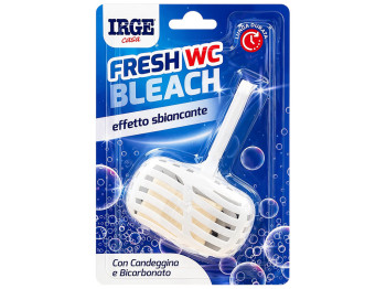 Блок для унитаза IRGE Fresh WC Bleach, отбеливающий, с хлором и бикарбонатом, 1шт