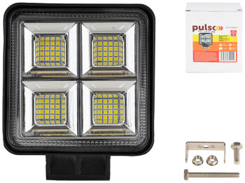 Фара робочого світла Pulso, WLP-SB64A FLOOD, 48Led х 1,3W, 106х106х50мм, 9-36V, 64W, 6000K