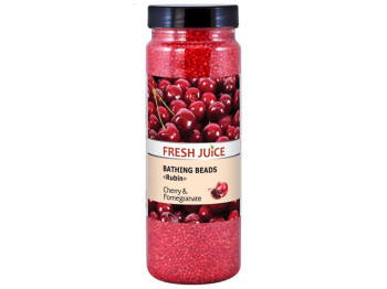 Намистинки для ванни Fresh Juice Cherry & Pomegranate, з екстрактами вишні та граната, 450г