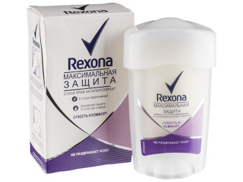 Антиперспірант-крем Rexona Максимальний захист "Сухість і комфорт" 45мл