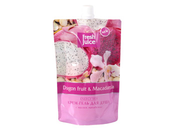 Крем-гель для душа Fresh Juice дой-пак "Dragon fruit & Macadamia" питайя и макадамиа 170мл