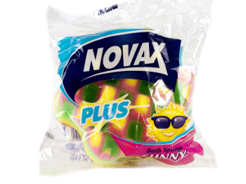 Губка банная "Novax" Plus Sunny 10x10x7см