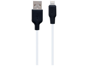 Кабель USB Hoco X21 Plus Silicone Lightning 2m Колір Чорно-Білий