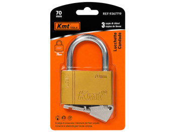 Замок навісний Kmt Tools 60 мм, 3 ключі
