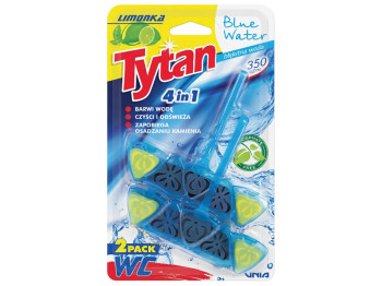 Блок для унитаза Tytan Blue Water Limonka DUO 4в1, 2×40г