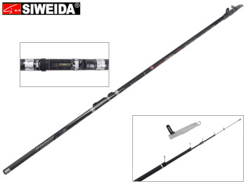 Удочка Siweida "Black Pearl" карбон+композит, 6 колец, 4-секционная 4м 5-25г