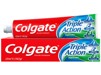 Зубна паста Colgate Triple Action Original Mint, 125мл